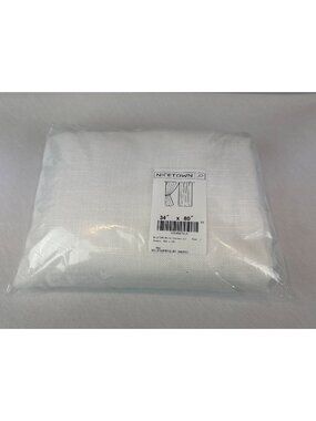 Nicetown White Doorway Curtain Panels 34" x 80" Home Decor Linen Look